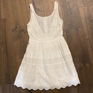 White low back dress